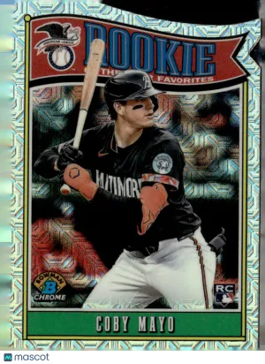 2025 Bowman Chrome Rookie of the Year Coby Mayo #ROY-2 Mega Box Refractor RC