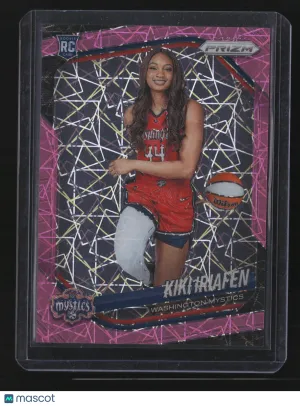 Kiki Iriafen 2025 Panini Prizm WNBA #149-Pink Velocity Prizm 45/79