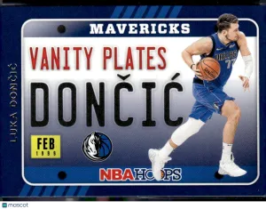 2020 Panini NBA Hoops Vanity Plates Luka Dončić #10
