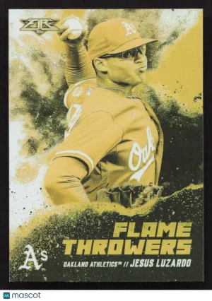 2021 Topps Fire Jesus Luzardo #FT-13 Flame Throwers Gold Minted