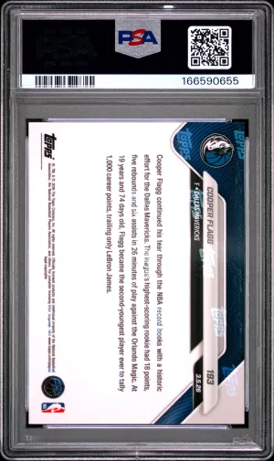 2025 Topps Now Cooper Flagg #193 back