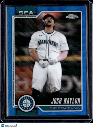 2026 Topps Chrome Josh Naylor #201 Blue Wave