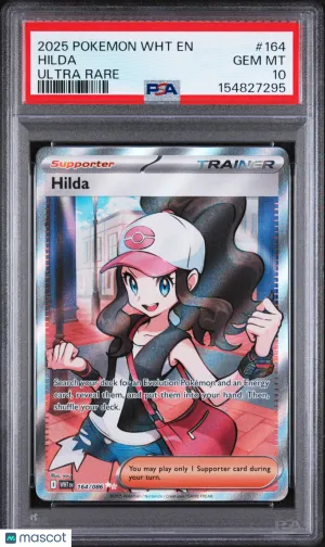 2025 Pokemon WHT EN-White Flare Hilda Ultra Rare PSA 10 #164
