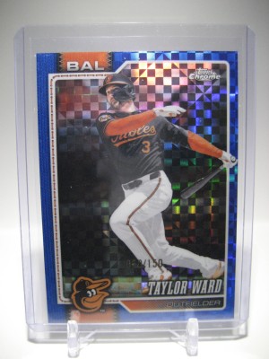 2026 Topps Chrome Logofractor Edition Taylor Ward Blue Refractor 060/150 #120