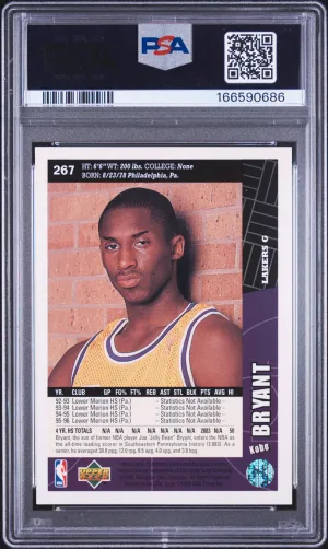 1996 Collector's Choice Kobe Bryant #267 back