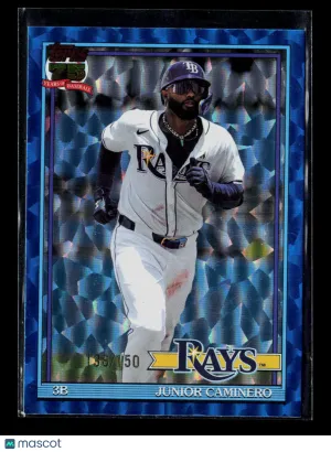 2026 Topps Series 1 Junior Caminero #T91-62 Blue