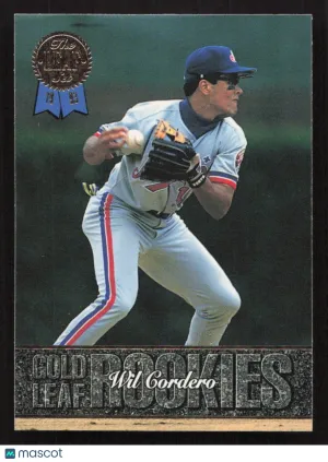 1993 Leaf Wil Cordero #2 Gold Leaf Rookies