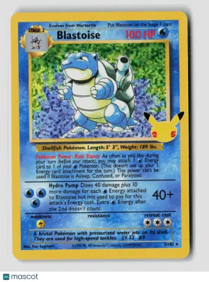 Pokemon 2021 Celebrations Blastoise #2/102