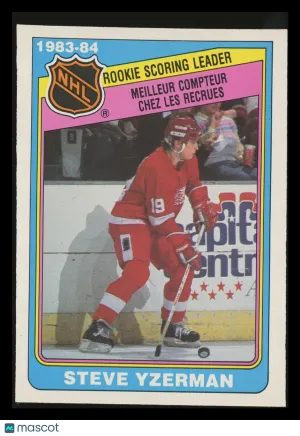 Steve Yzerman 1984 O-Pee-Chee Rookie Scoring Leader #385 Detroit Red Wings