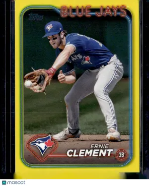 2024 Topps Update Series Ernie Clement #US344 Yellow