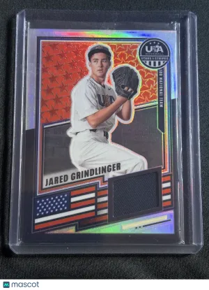 2026 Panini USA Baseball USA-JG Jared Grindlinger USA Baseball 18U Baseball Card Memorabilia
