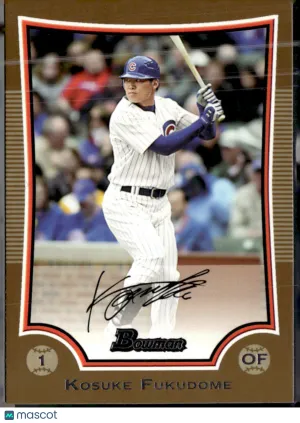 2009 Bowman Kosuke Fukudome #190 Gold