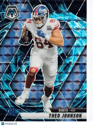 2025 Panini Mosaic Football Theo Johnson Genesis #217 New York Giants