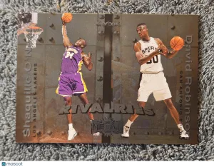1999 SkyBox Metal Universe Rivalries #12 David Robinson Shaquille O'Neal