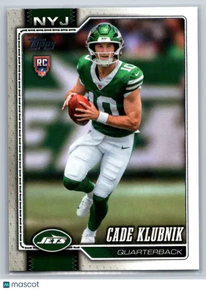 2026 Topps Flagship 306 Cade Klubnik RC New York Jets