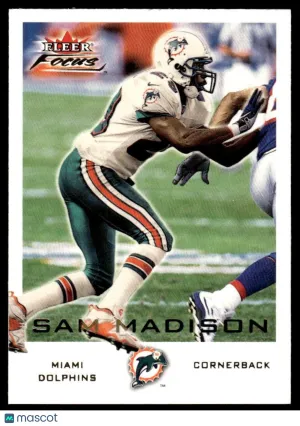 2000 Football Sam Madison #136