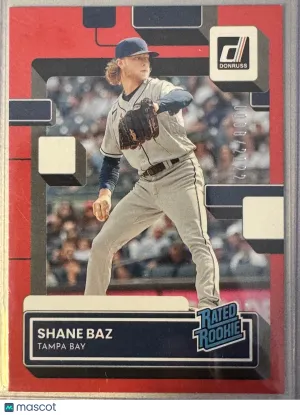 2022 Panini Donruss Baseball Shane Baz #66 Red 0088/2022