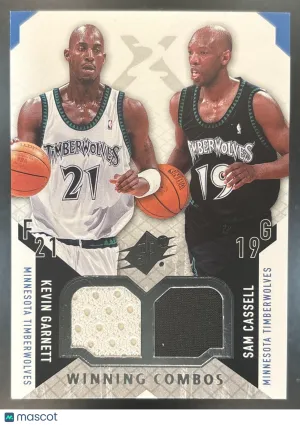 Flagship Sam Cassell Kevin Garnett Winning Combos #WC-GC Minnesota Timberwolves
