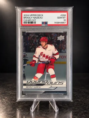 2024-25 Upper Deck Series 1 Young Guns Bradly Nadeau #208 Clear Cut