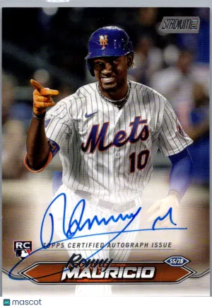 2024 Topps Stadium Club Ronny Mauricio #SCBA-RM RC Auto