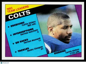 1984 Topps Nesby Glasgow Vernon Maxwell Curtis Dickey Derrick Hatchett #10