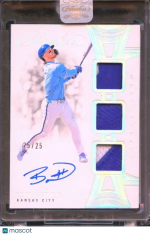 Bobby Witt Jr. 2025 Panini Flawless Baseball Memorabilia Auto /25 Kansas City Royals