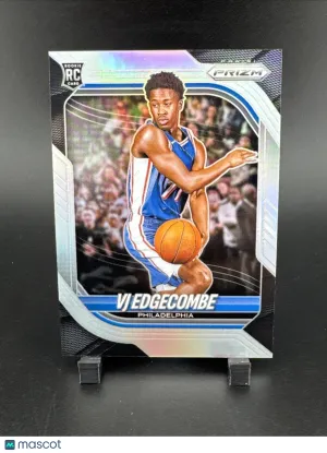 2025-26 Panini Prizm Basketball VJ Edgecombe #5 Silver Prizm Parallel/Variety Rookie Panini