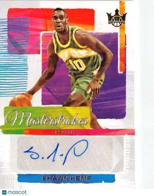 2025-26 Panini Court Kings Shawn Kemp Autograph /99 #MS-KEM Seattle SuperSonics