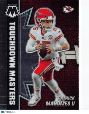 2021 Panini Mosaic Football Patrick Mahomes II Touchdown Masters #TM-14 Kansas City Chiefs