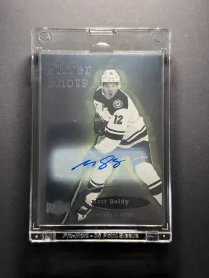 2024 Skybox Metal Universe Matt Boldy Silver Shots Auto #SS-14 Minnesota Wild