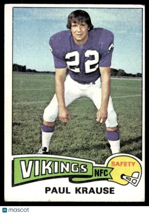 1975 Football Paul Krause #496