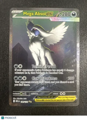 2025 Mega Evolution Mega Absol EX Holo Secret Rare SAR #180/132