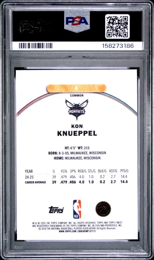 2025 Topps Finest Kon Knueppel #4 back