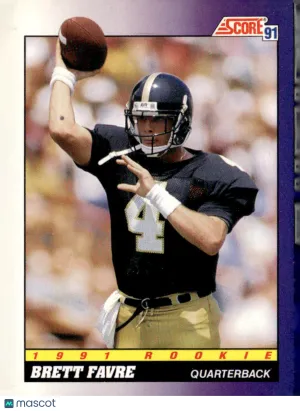 1991 Score Brett Favre #611 Rookie Card
