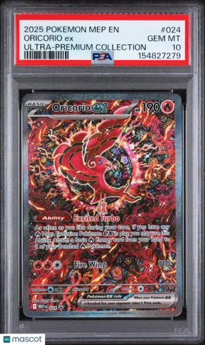 2025 Pokemon Mep EN-Me Black Star Promo Oricorio EX Ultra-Premium Collection PSA 10 #024