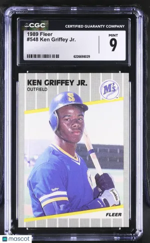 1989 Fleer Ken Griffey Jr. #548 CGC 9 Seattle Mariners
