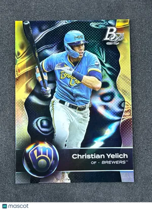 2023 Bowman Platinum 34 Christian Yelich Milwaukee Brewers