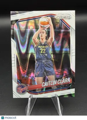 Caitlin Clark 2025 Prizm WNBA #22 White Seismic - Indiana Fever