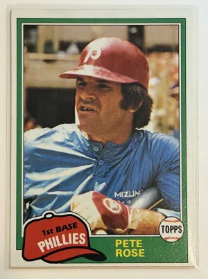 Pete Rose 1981 Topps #180