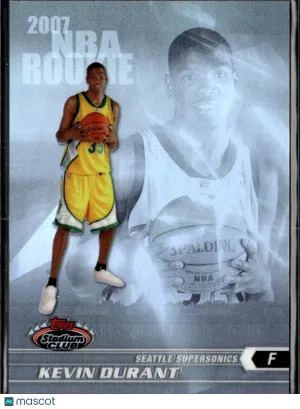 Kevin Durant 2007 Topps Stadium Club Refractor /999 Seattle SuperSonics