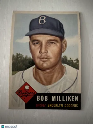 1953 Topps Bob Milliken #221 Nicely Centered EX-NM