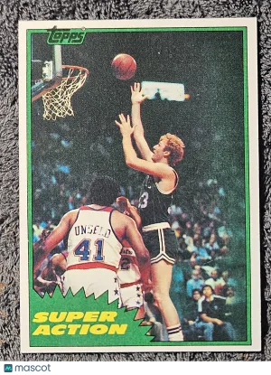 1981 Topps #101 Larry Bird Super Action in-action