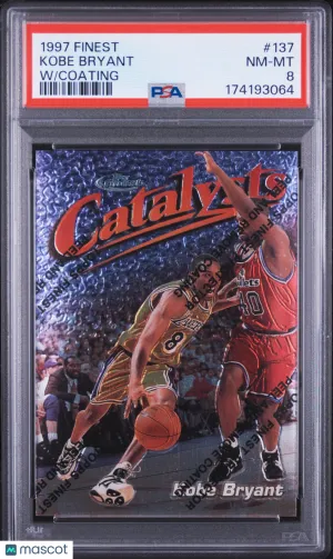 1997 Finest Kobe Bryant #137 W Coating PSA 8