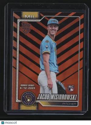 Jacob Misiorowski 2026 Topps Update Series #US136-Holiday Orange & Black