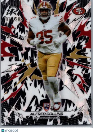 2026 Topps Rip Alfred Collins #186 Black & White Surge /399 RC