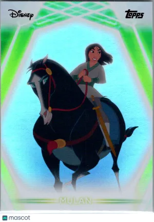 Mulan 2026 Topps Disney Neon Chrome Neon Etch #75