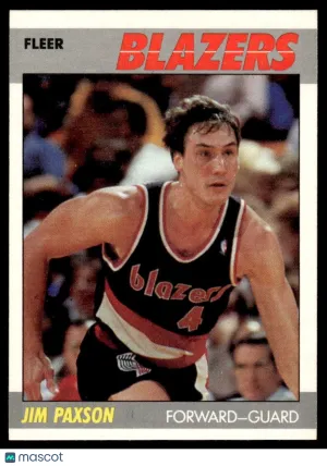 1987 Basketball Jim Paxson #82