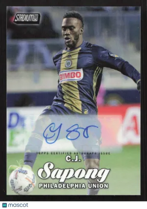 2017 Stadium Club MLS C.J. Sapong #29 Autographs AU