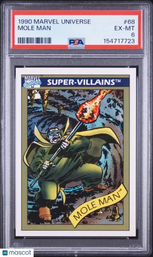 1990 Marvel Universe Mole Man #68 PSA 6