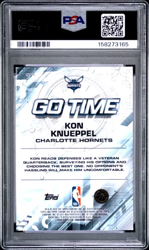 2025 Topps Chrome Go Time Kon Knueppel #GT-19 back